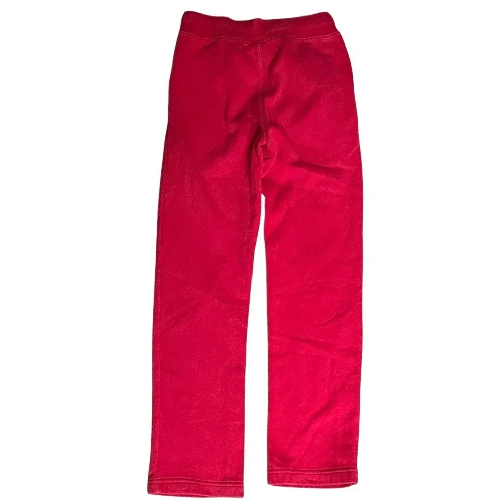 Gap Sweatpants Kids XL 12 Red Good Fleece Lined Logo‎ Joggers